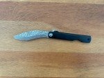 2.9" Navaja Higonokami Pocket Knife Falcata Blade 79-Layers Damascus with Sheath