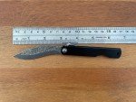 2.9" Navaja Higonokami Pocket Knife Falcata Blade 79-Layers Damascus with Sheath