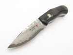 Mcusta Mike Irie Sport 100 Seki Japan Micarta Damascus Fixed Blade Hunting Knife