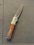 Mcusta Seki Japan Shinra Mixture VG-10 Bolster Ironwood Pocket Knife Used