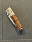 Mcusta Seki Japan Shinra Mixture VG-10 Bolster Ironwood Pocket Knife Used