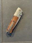 Mcusta Seki Japan Shinra Mixture VG-10 Bolster Ironwood Pocket Knife Used