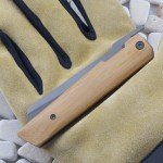 Baladeo Higonokami Style Linerlock Folding Pocket Knife Brown Wood Handle