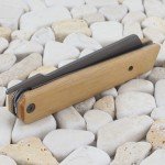 Baladeo Higonokami Style Linerlock Folding Pocket Knife Brown Wood Handle