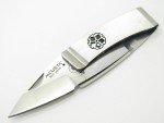 Mcusta Seki Japan Kamon MC-82 Kikyo Crest AUS-8 Folding Money Clip Pocket Knife