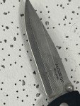 Mcusta Seki Japan MC-17D Classic Wave Black Wood Damascus Folding Pocket Knife-