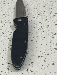 Mcusta Seki Japan MC-17D Classic Wave Black Wood Damascus Folding Pocket Knife-
