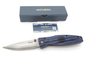 Mcusta Seki Japan MC-186D Masamune Blue & VG-10 Damascus Folding Pocket Knife