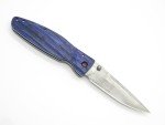 Mcusta Seki Japan MC-186D Masamune Blue & VG-10 Damascus Folding Knife No Clip