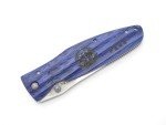 Mcusta Seki Japan MC-186D Masamune Blue & VG-10 Damascus Folding Knife No Clip
