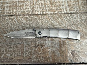 Mcusta Seki Japan Take MC-33D VG-10 Damascus Bamboo Small Folding Pocket Knife