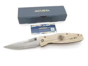 Mcusta Seki Japan Gunshin MC-185D Micarta VG-10 Damascus Folding Pocket Knife