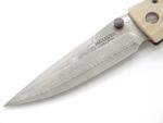 Mcusta Seki Japan Gunshin MC-185D Micarta VG-10 Damascus Folding Pocket Knife