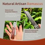 Katsu Handmade Damascus Steel Folding Pocket Knife