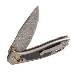 sosoin VG10 Sandwich Damascus Blade folding knife,Pocket clip suitable for outdoor, camping, tactics and survival
