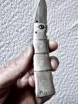 Mcusta Shinra Take VG-10 Core Damascus Blade Bamboo Design Damascus Handle Rare 