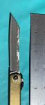 HIGONOKAMI Damascus Blade Folding Japanese Knife