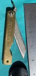HIGONOKAMI Damascus Blade Folding Japanese Knife