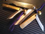 HIGONOKAMI Full Steel Traditional Japanese Folding Knife Made in Japan 3 pc