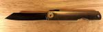 Japanese Higonokami  Folding Knife Stainless Steel Handle Black Coated Blade 