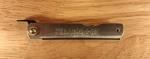 Japanese Higonokami  Folding Knife Stainless Steel Handle Black Coated Blade 
