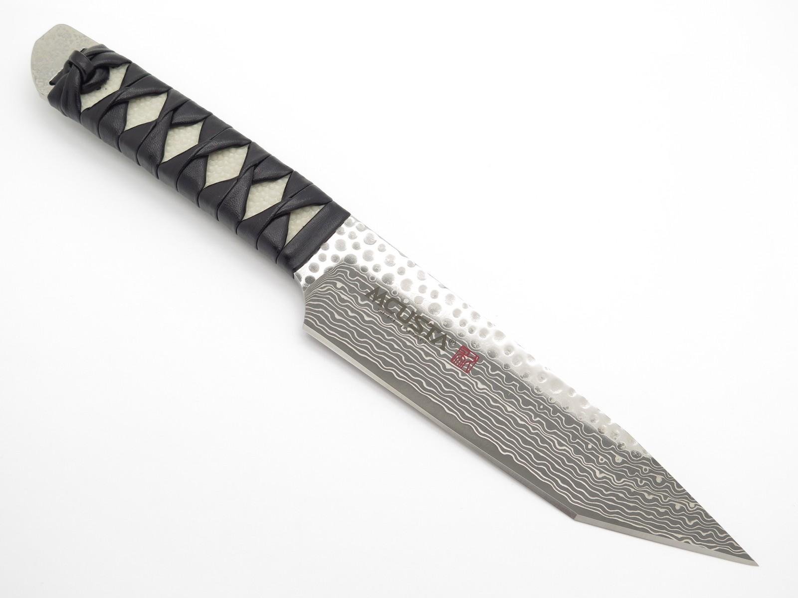 Mcusta MC-241GD Seki Japan SPG2 Damascus Japanese Fixed Blade Tanto Knife