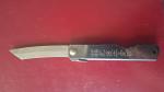 higonokami knife 7 black parkerized handle. Original by Negao Seisakusho