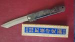higonokami knife 7 black parkerized handle. Original by Negao Seisakusho