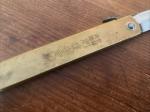 Large Japanese Higonokami Folding Pocket Knife Brass And Carbon Steel
