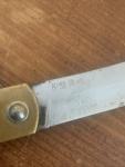 Large Japanese Higonokami Folding Pocket Knife Brass And Carbon Steel