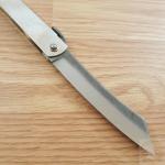 Higonokami No 5 Folding Knife 3.75" SK5 Carbon Steel Blade Stainless Handle