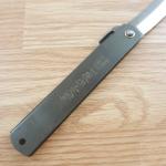 Higonokami No 5 Folding Knife 3.75" SK5 Carbon Steel Blade Stainless Handle