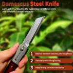 Katsu Handmade Damascus Steel Folding Pocket Knife