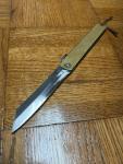 Higonokami Folding Knife Brass Handel