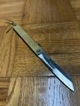 Higonokami Folding Knife Brass Handel