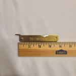 Higonokami Folding Knife 3" White Paper Steel Tanto Blade Brass Handle NIB