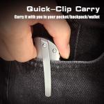 KATSU Folding Pocket Japanese Knife, Sandblasted Titanium Handle, ZDP-189 Super Steel Convex Grind Blade, Leather Sheath