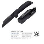 Cold Steel Karve 3.75" AUS10A Razor-Sharp Blade 4.875" G-10 Handle Everyday Carry Outdoor Tactical Folding Knife w/Atlas Lock