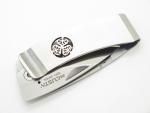 Mcusta Seki Japan Kamon MC-81 Aoi Crest AUS-8 Folding Money Clip Pocket Knife