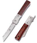 Katsu Handmade Damascus Steel Folding Pocket Knife