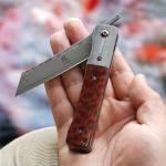 Katsu Handmade Damascus Steel Folding Pocket Knife