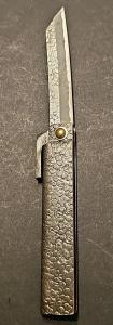 Vintage Higonokami Friction Folder Japan – Hammered Handle Kiridashi Blade