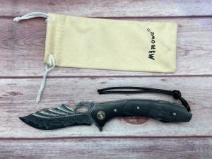 VG10 Damascus Steel Tactical, Camping, Survival Pocket Knife 3.2”