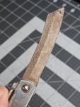 Vintage Japanese Higonokami Folding Pocket Knife BEST X MADE Courage Patinad 
