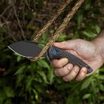 Pocket Knife, 3.1" Unique S35VN Blade Folding Knife with Button Lock, EDC Knife with Carbon Fiber Handle for Camping, Survival, Best Gift for Men Women-COBRA series