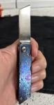 HIGONOKAMI FRICTION FOLDING JAPANESE KNIFE Custom Jason Reihing TANTO Timascus