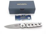Mcusta Seki Japan Yoroi MC-37D VG10 San Mai Damascus Folding Pocket Knife & Clip