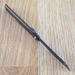 Higonokami No 2 Folding Knife 3" Blue Paper Steel Blade Black/Brown Iron Handle