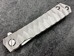 Titanium Pocket Folding Knife for EDC, Solid Tc4 Titanium Handle, CPM D2 Steel Tanto Blade, Includes Sheath (Saint ST)