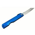 Higonokami Folding Knife, "Mizushibuki" Water splash 100mm, Blue - US Seller